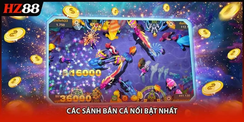 Nhiều sảnh hiện đại trong hệ thống