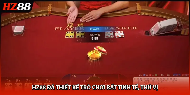HZ88 đã thiết kế trò chơi rất tinh tế, thú vị